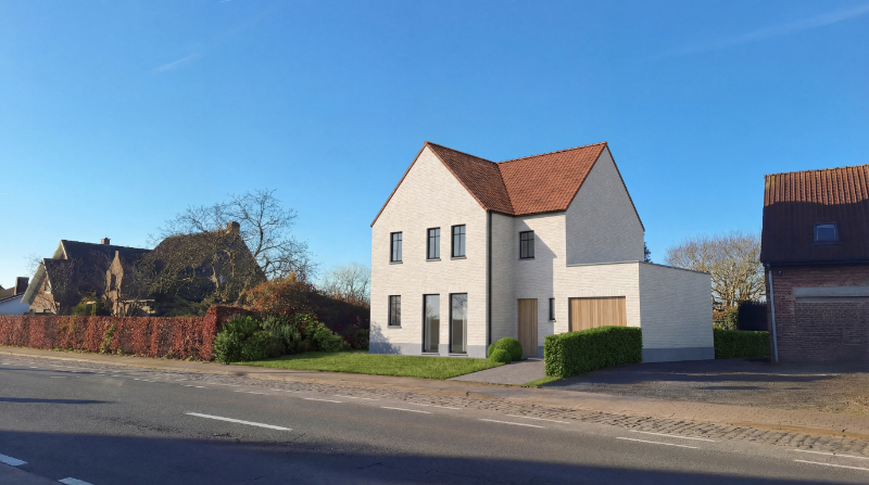 Roeselare-Hoogleedsesteenweg. Bouwgrond van +/- 875m2, sloop -en wederopbouw kan aan 6% btw onder voorwaarden. Ideaal voor VILLABOUW, PRAKTIJK, KANTOOR… op topligging. Goede passage! Image